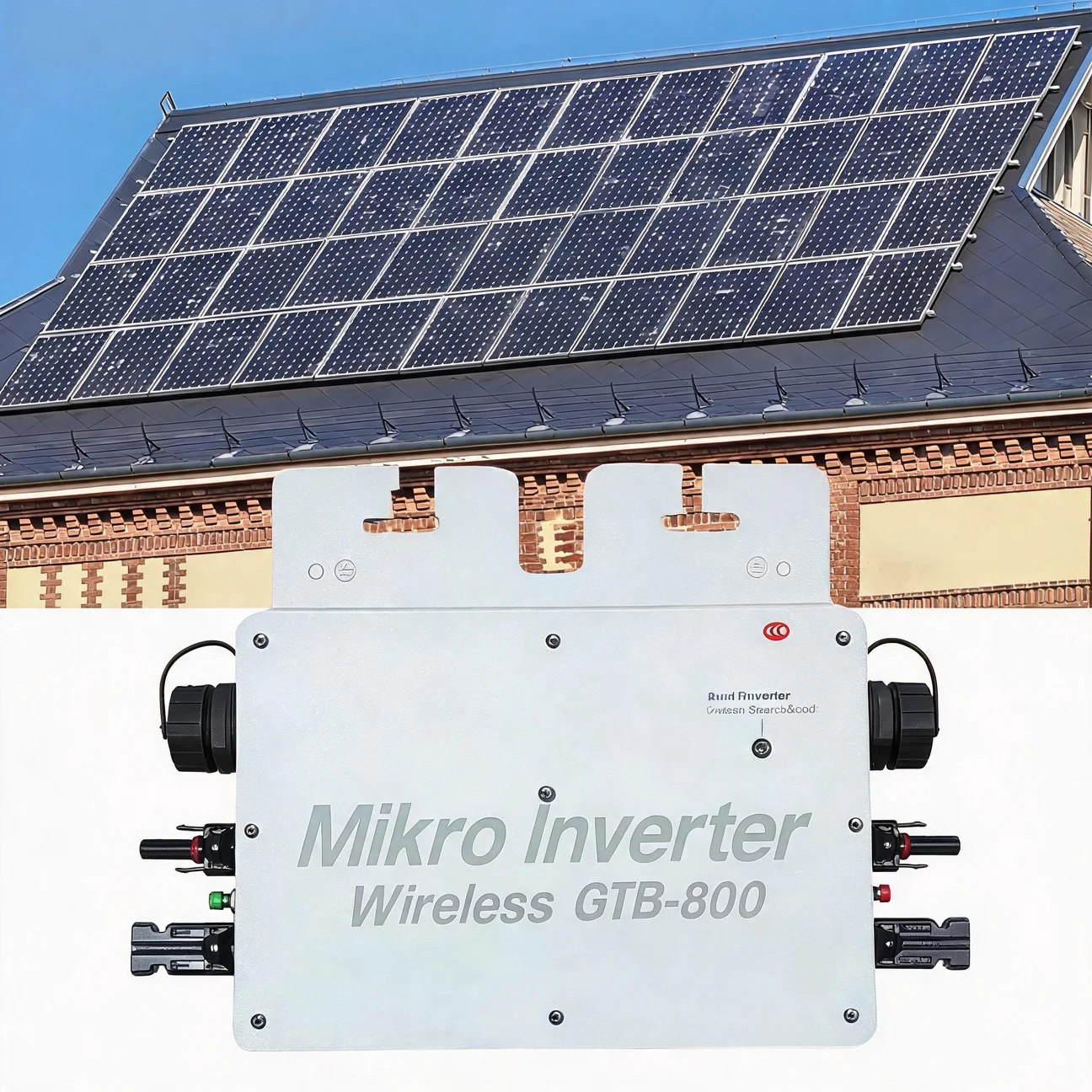 110V/220V Grid-Tied Micro Inverter 800W WIFI Mobile Phone Control Solar Microinverter for Balcony Home Plug Play PV System