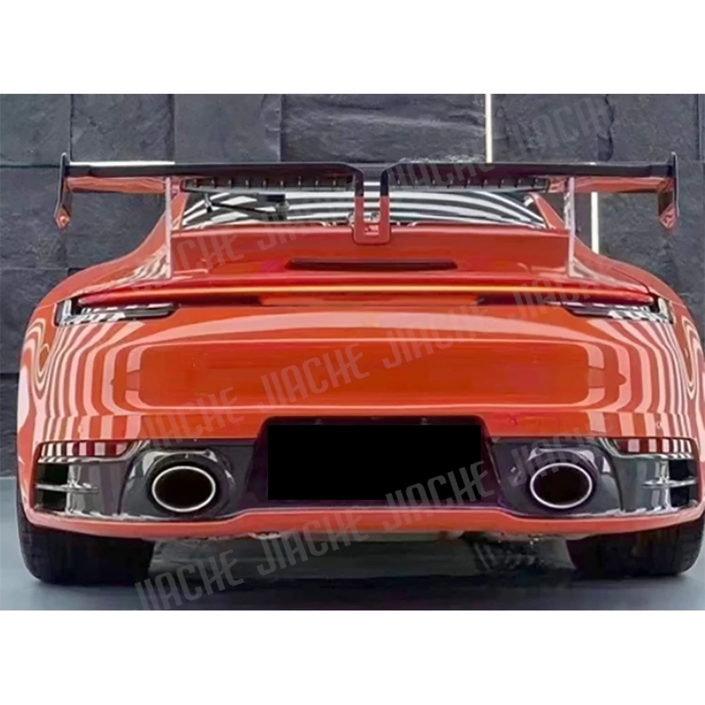 

Dry Carbon Fiber Rear Lip Diffuser Spoiler Splitters For Porsche 911 Carrera 4S Sport Car Bumper Guard FRP 2019-2023 Bodykit