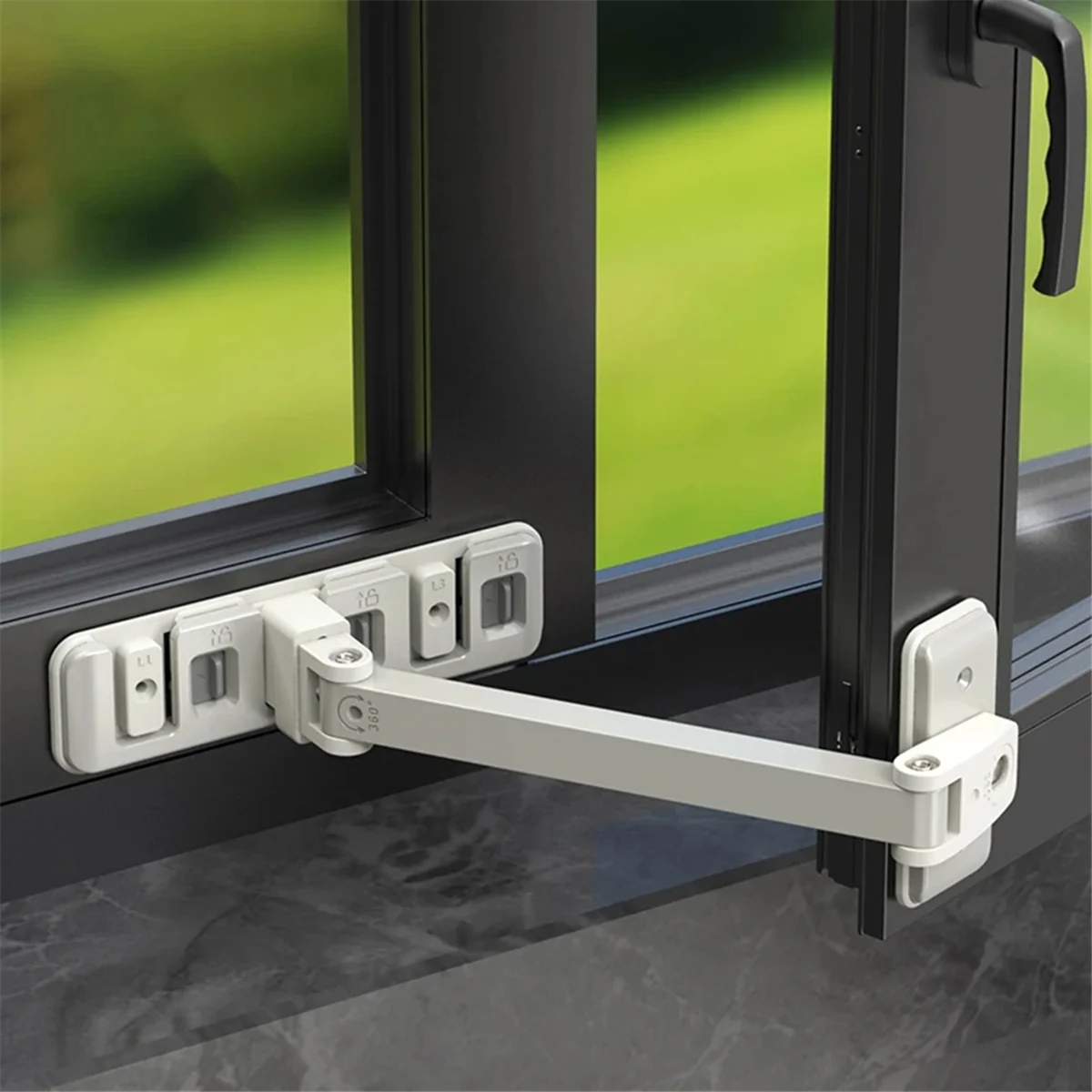 A002 Home Lock Buckle Children Limit Holder Sliding Door Locks Anti-Falling Security Adjustable