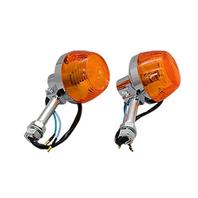 2/4 قطعة دراجة نارية بدوره أضواء الإشارة الوامض المؤشرات الأمامية الخلفية لهوندا XL100 C70 CT70 CT90 CB350 CM400 CB450 CB750 #5