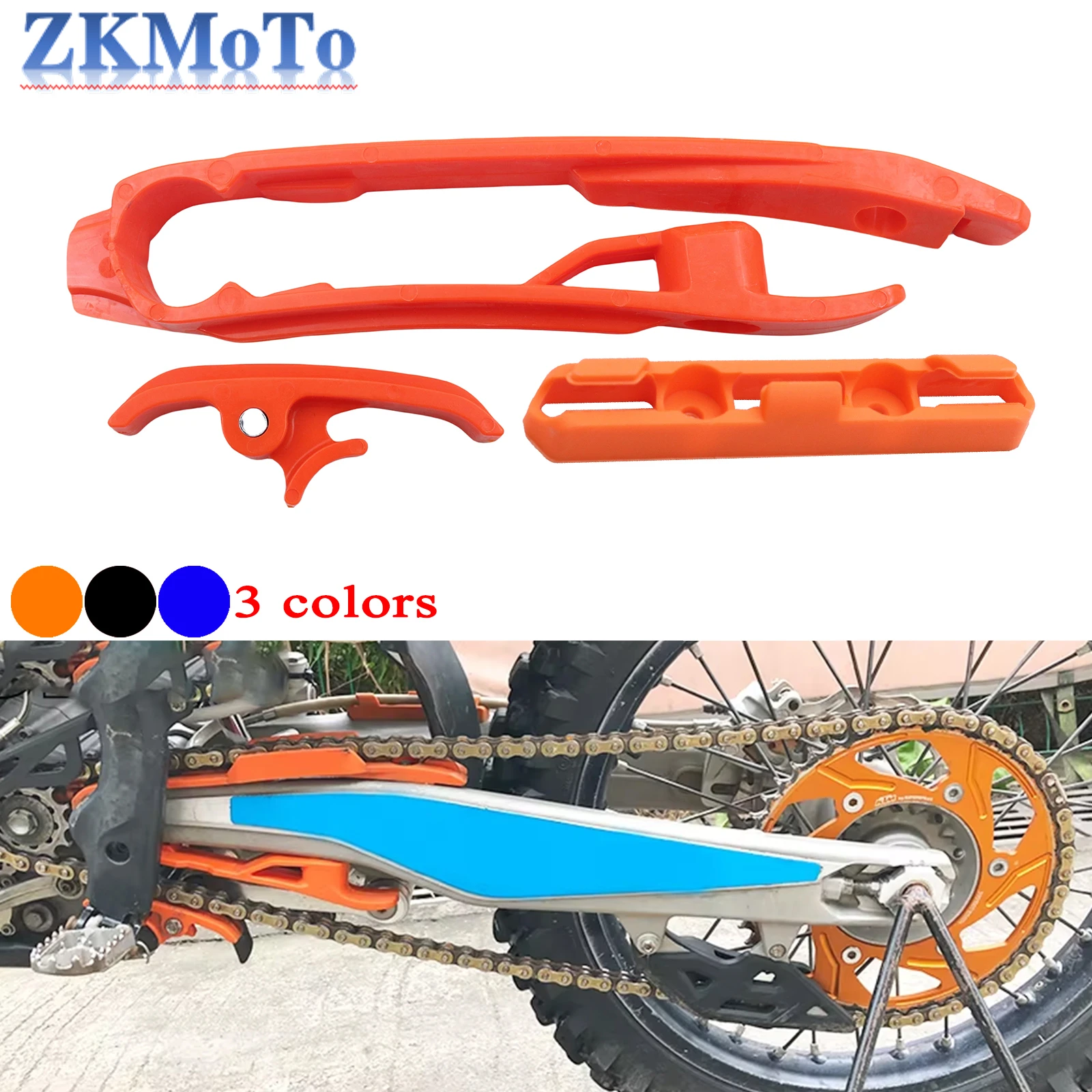 Motocross Chain Guide Slider Swingarm and Brake Hose Clamp For KTM SX SXF XC XCF ENDURO SMC 125 250 300 350 450 690 2008-2020