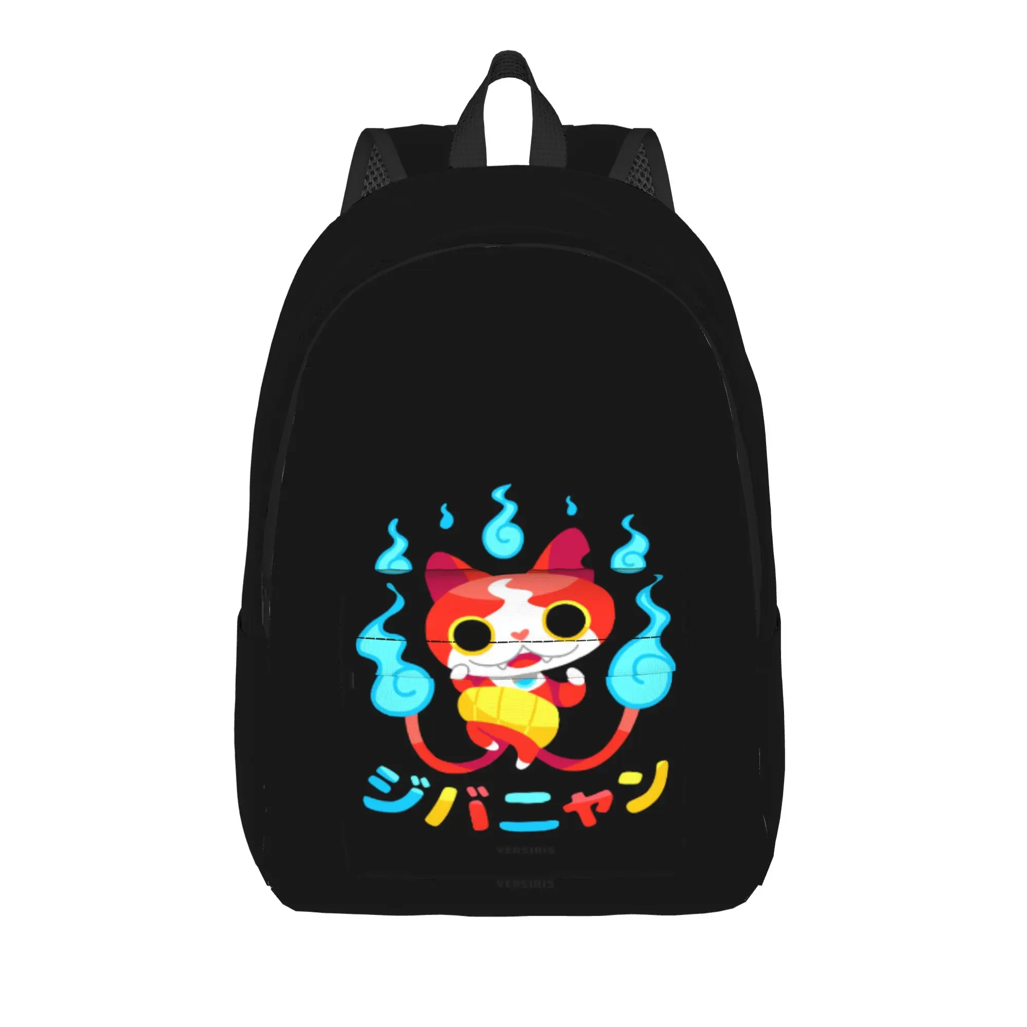 Yokai Watch Jibanyan 2 Backpack  Female Polyester University Backpacks Lightweight Cute School Bags Rucksack