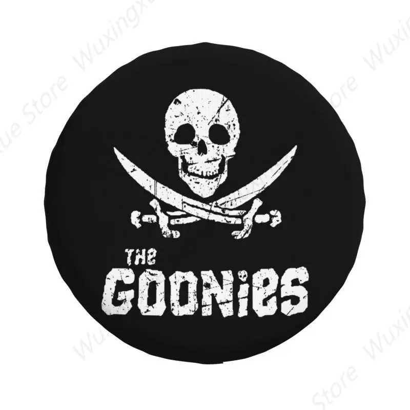 The Goonies Distressed Art Spare Wheel Tire Cover for Toyota Land Cruiser Prado Jeep RV SUV 4WD 4x4 Vehicle Accessories