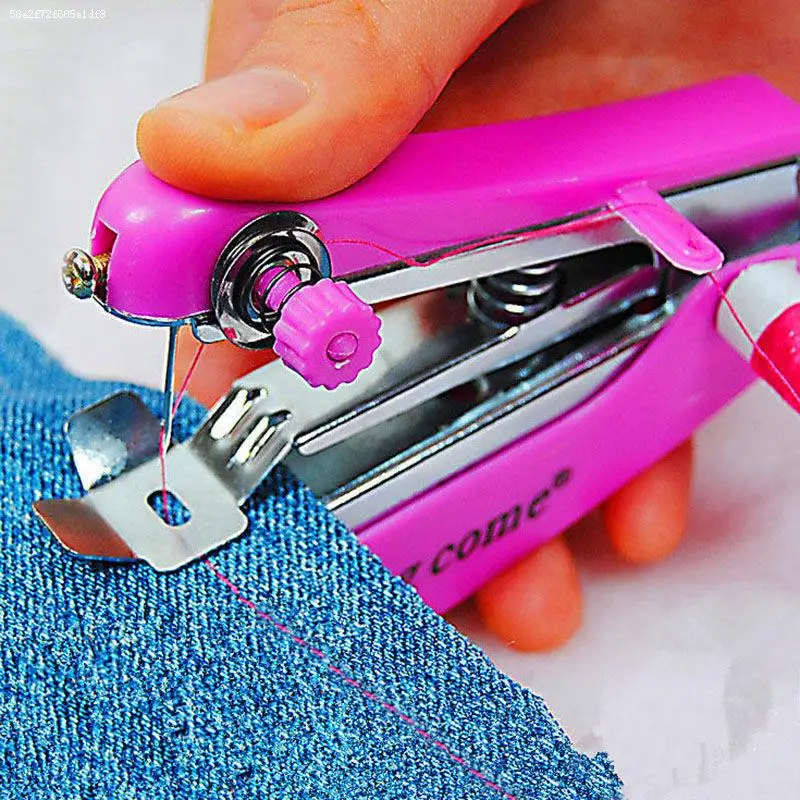 Portable Sewing Machine Multifunctional Manual Universal Mini Sewing Machine Mini Pocket Handheld Tailoring Machine