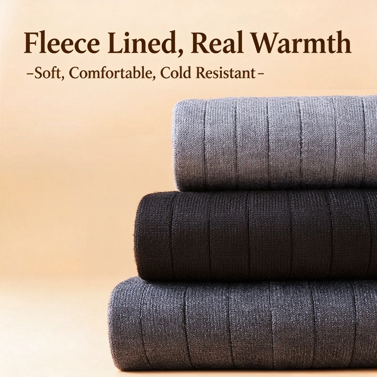 1 Pair Knee Brace Pads KneeCap Protector Wool Kneepad Leg Warmers Knees Elastic Lady Stockings Windproof Coldproof Leg