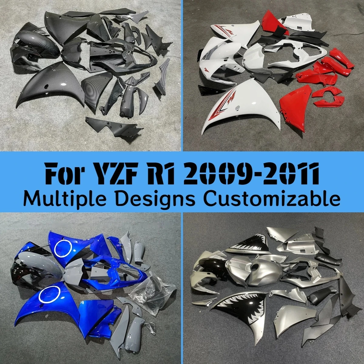 

For YAMAHA YZF R1 2009 2010 2011 Motorcycle Fairings YZF-R1 09 10 11 Fit Full ZXMT Bodywork Fairing Kit
