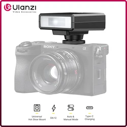 Ulanzi F12 Mini Camera Flash Speedlite 5600K GN12 Standard Hot Shoe Mount for Sony Canon Nikon Panasonic Olympus DSLR Camera