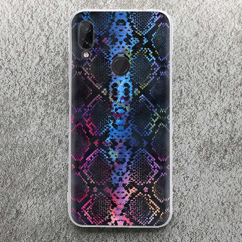 Pink Snake Skin Printing Drawing Phone Case For Xiaomi Redmi 9 9A 9C 9T 10 10A 10C 12 12C 8 8A 7 7A 6 6A S2 K20 K40 Pro Soft Sil