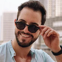 MIZHO Original Brand Design PC Frames Gradient Tiny Sunglasses Women High Quality UVB Brown oculos de sol masculino Eyewear Men