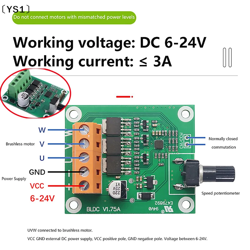 High Quality Dc Brushless Motor Control Board 6V12V24 Volt CD Drive Fan Motor Governor DIY Accessories