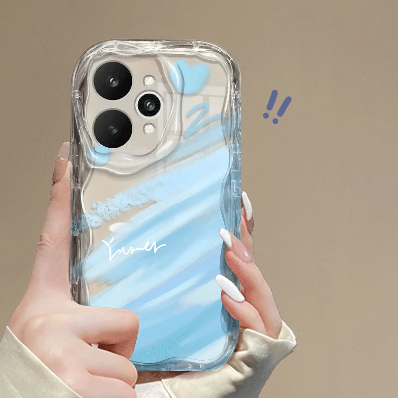 Flexible TPU Case For Realme 15 Pro 14 14T 14x 5G Protective Cover Shockproof Loving Heart Pattern Fundas