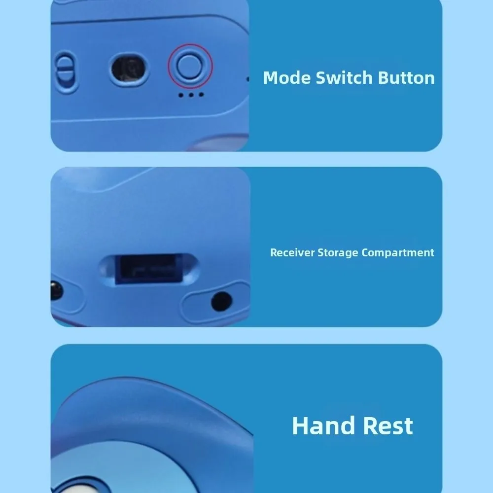 

2.4G Wireless Ergonomic Optical Mouse Bluetooth Woman's Dual-mode Vertical Mouse Large Side Button DPI Adjustable Gaming Mice