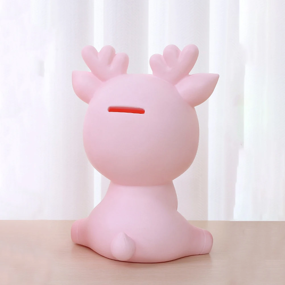 

Cute Deer-Shaped Piggy Bank Unbreakable Coin Bank For Creative Money Box Desktop Decoration Household Saving Jar Birthday