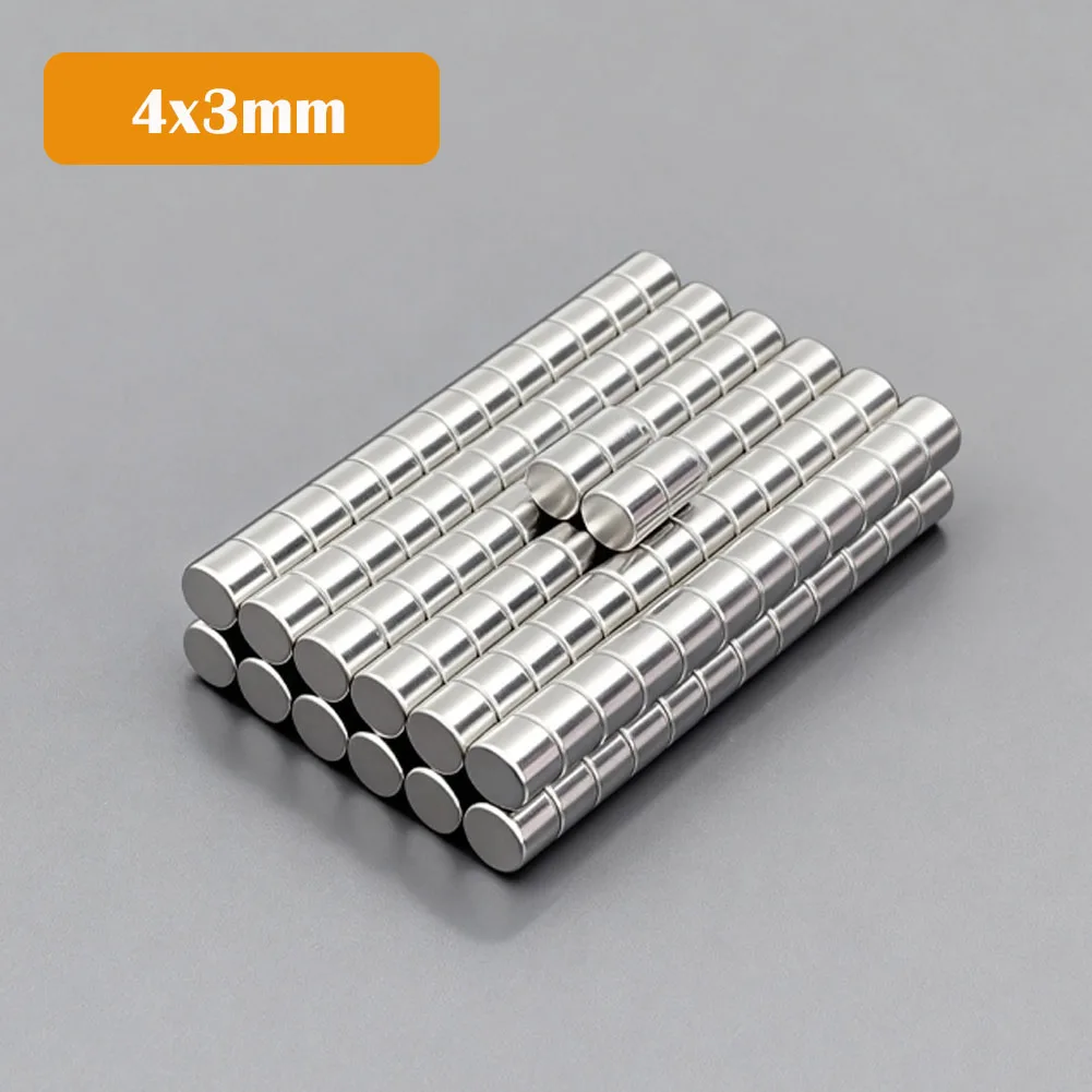 

Супермощные неодимовые магниты 4x3 мм, круглые, NdFeB, сильные постоянные магниты, дисковые магниты для холодильника