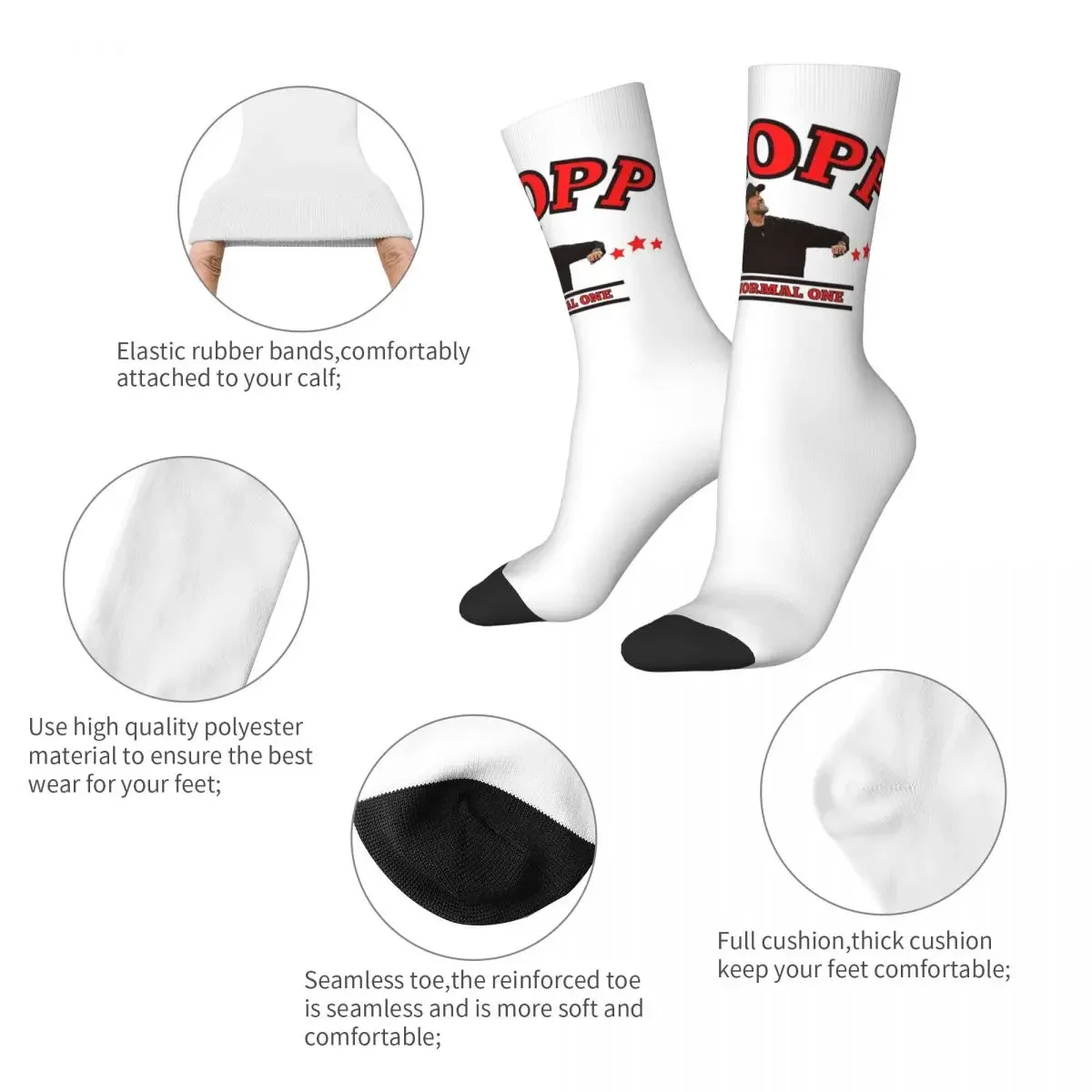 Funny Jurgen Klopp The Normal One Soccer Socks Polyester Middle Tube Socks for Unisex Sweat Absorbing