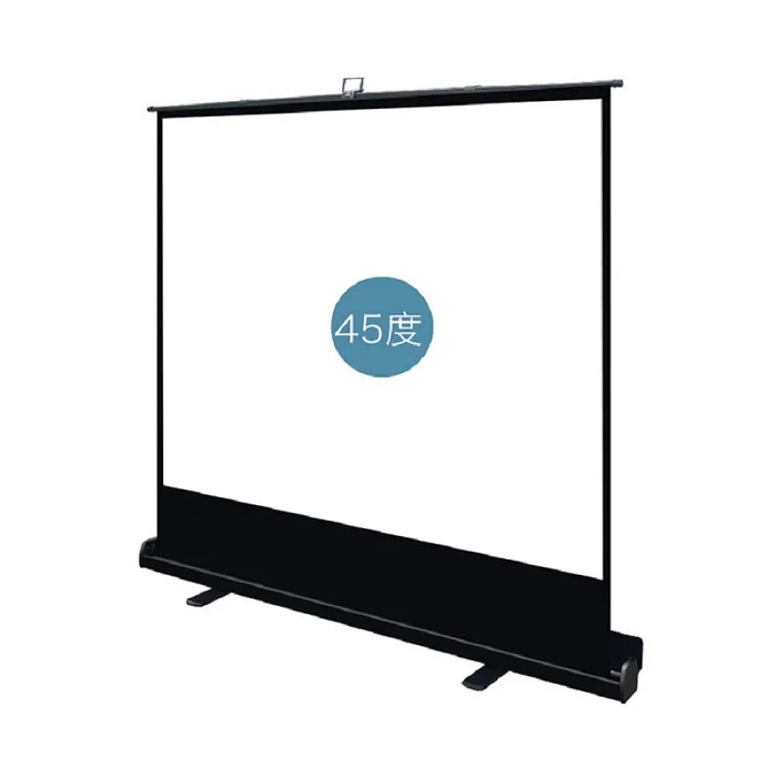 New Listing High Quality Floor Stand Projection Screen White 100 Inch Outdoor  