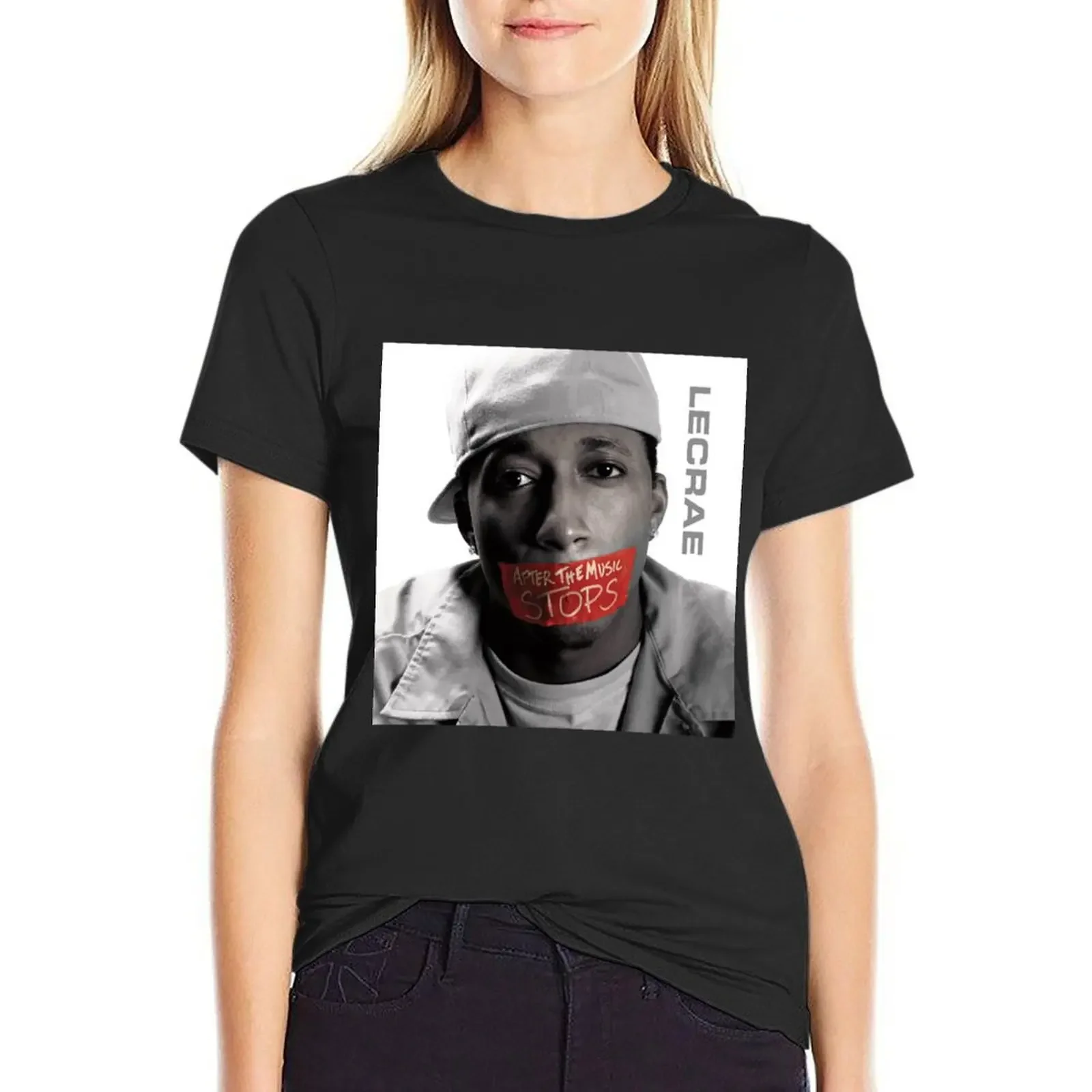 

After the music stops T-Shirt heavyweights animal prinfor plus sizes spring clothes Women 2025