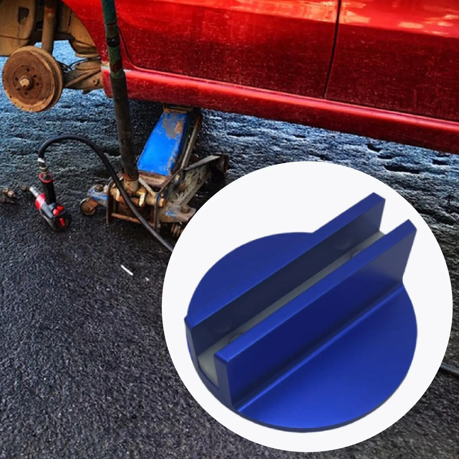 

Универсальная подставка для домкрата с рифлеными прорезями и большой подставкой для домкрата с прорезями, прижимная сварка