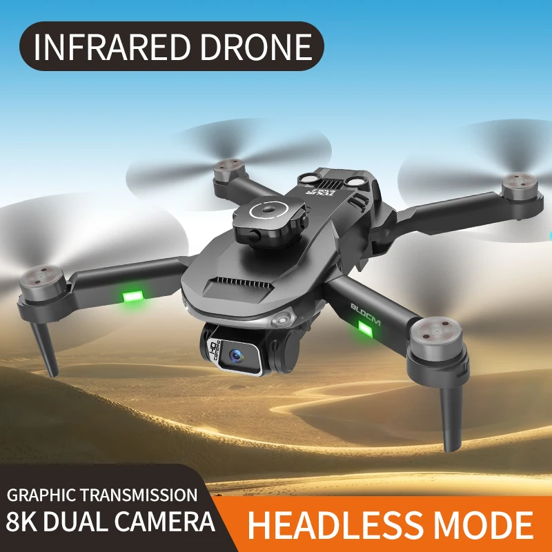 

New S165 MAX Obstacle Avoidance Drone with 4K WIFI Dual ESC Camera 4-Axis Mini Foldable Brushless 4K Aircraft Drone Boy Gift Toy