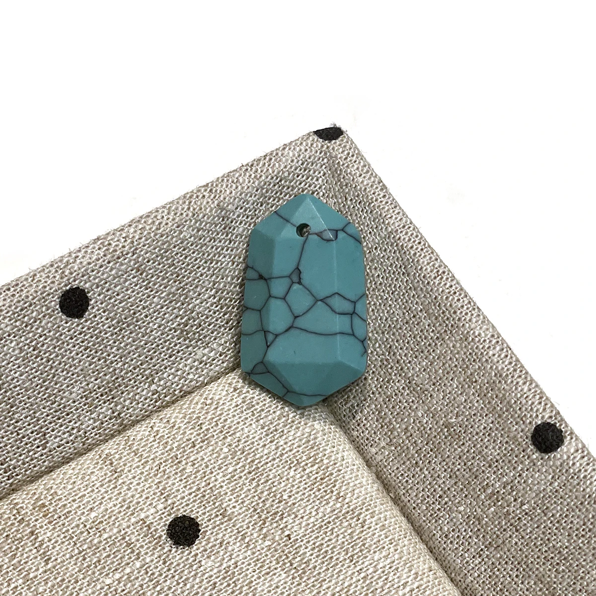 Facettierter Kleiner Naturstein-Anhänger 14x24mm für Schmuckherstellung DIY Halskette Armband Ohrringe Zubehör – Detail 4