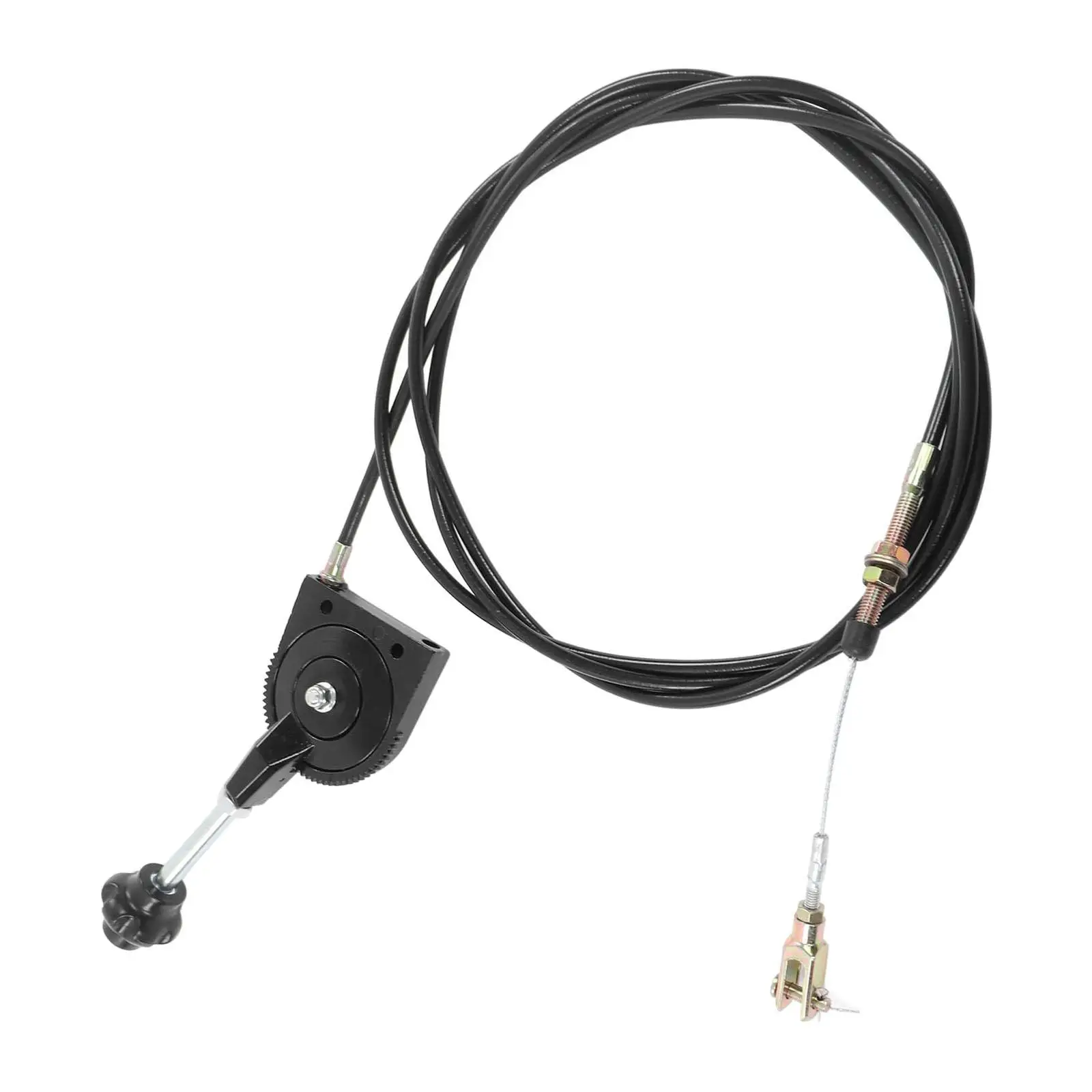 Excavator Throttle Control Cable Professional Assembly 2.5 Meter with Knob Easy to Install Replacement Throttle Adapter Cable