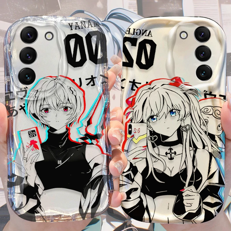 Чехол N-Neon G-Genesis E-Evangelion для Samsung Galaxy S25 S24 S23 S22 S21 Ultra Plus S20 FE A72 A71 A56 5G A52 A52S A51 4G Cover