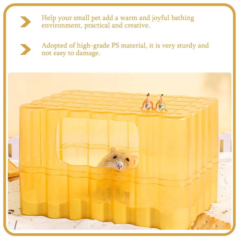 

Urine Sand Basin Chinchilla Bathtub Clear Hamster Pet Accessories Multi-function
