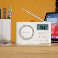 AIBEN C5S Mini Portable Radio Handheld Rechargeable Digital FM USB Charging Port Device Speaker