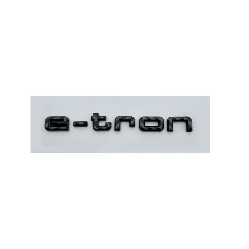 E-Tron Mark Emblem Car Stickers for Audi New Logo Pure Electric Tail Rear Refit Displacement Sign Decoration Label Accessories view 4