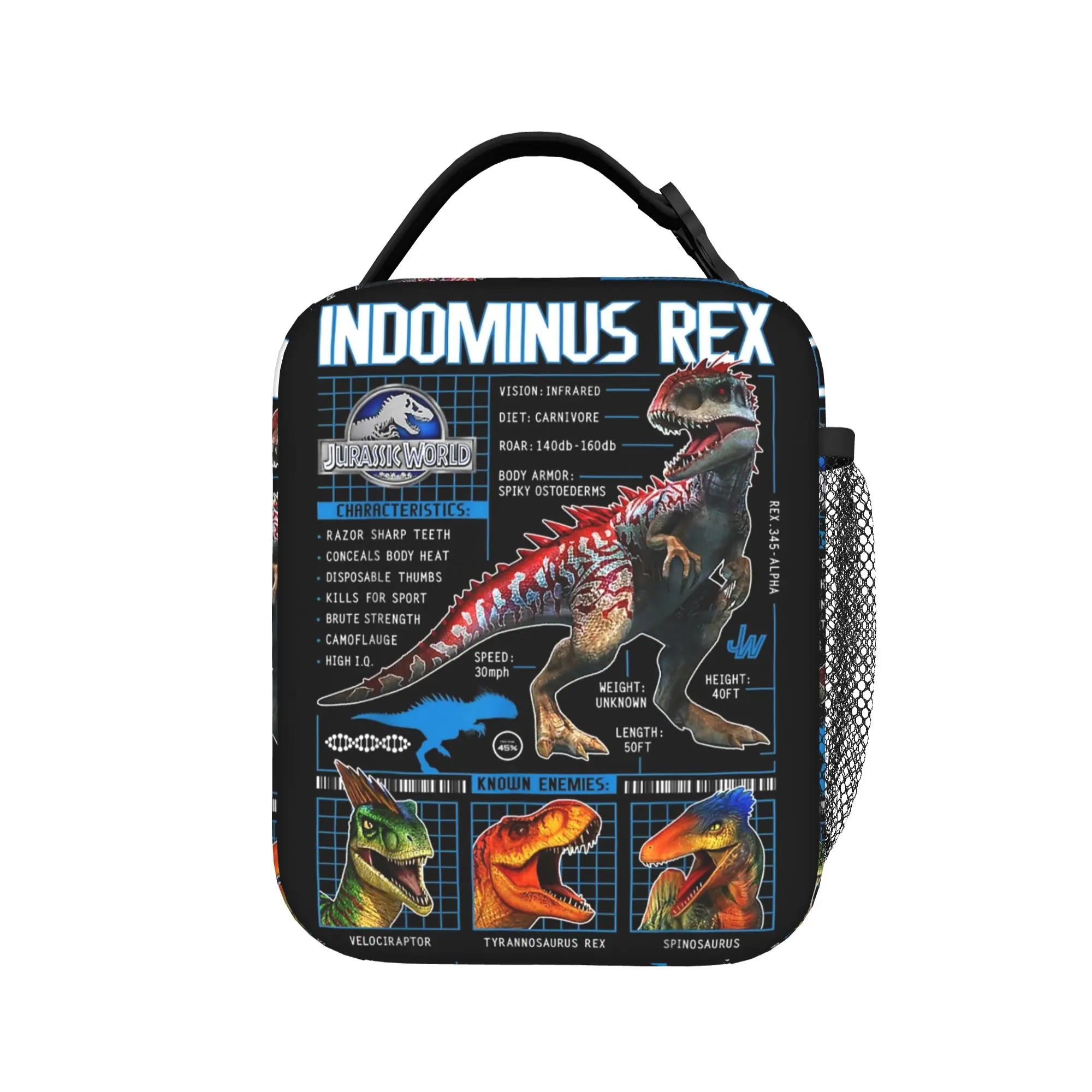 

Schematic Jurassic Park Insulated Lunch Bags Cooler Bag ,Lunch Container Leakproof Tote Lunch Box Girl Boy Work Outdoor