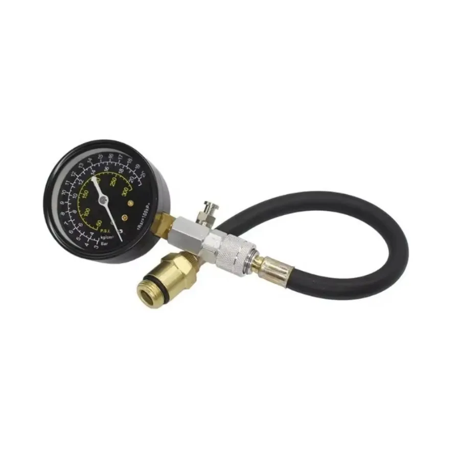 1PC Engine Cylinder Compression Tester Testing Gauge Auto Check Test Repair Tool Kit 0-300 PSI Pressure Gauge