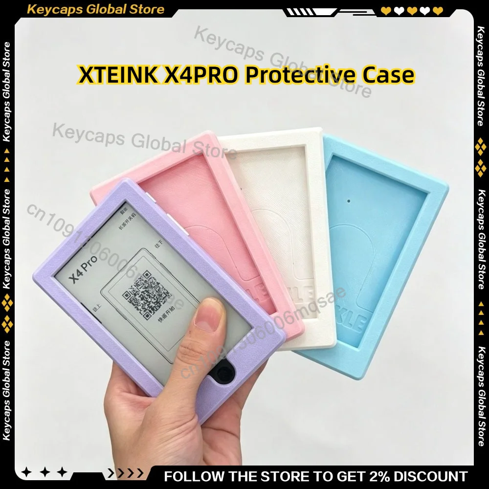 For XTEINK X4PRO Ink Screen Protective Case Plastic Material All Inclusive Shockproof and Drop-resistant Simple Protective Case