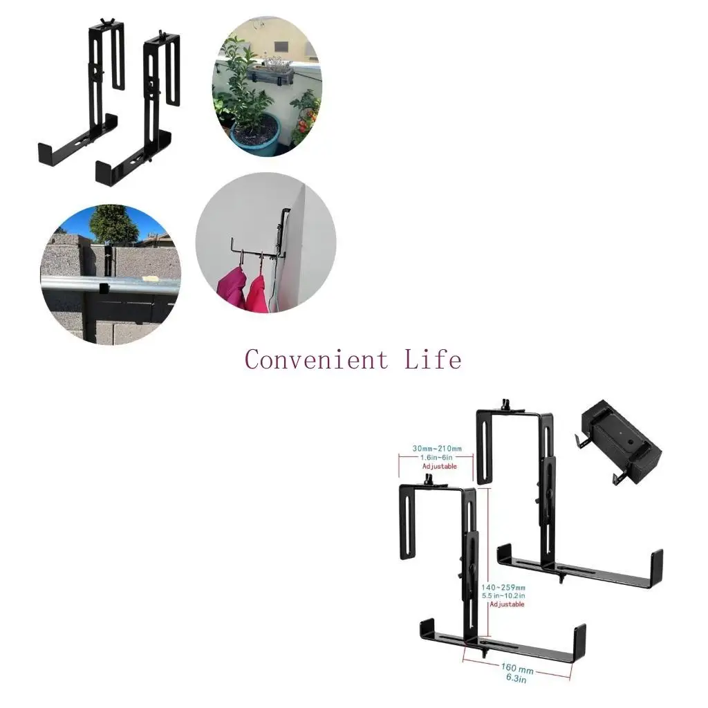 

L1EE балконные горшки, подвесной раствор, подвесной кронштейн для растений, набор крючков для держателя цветочных горшков из