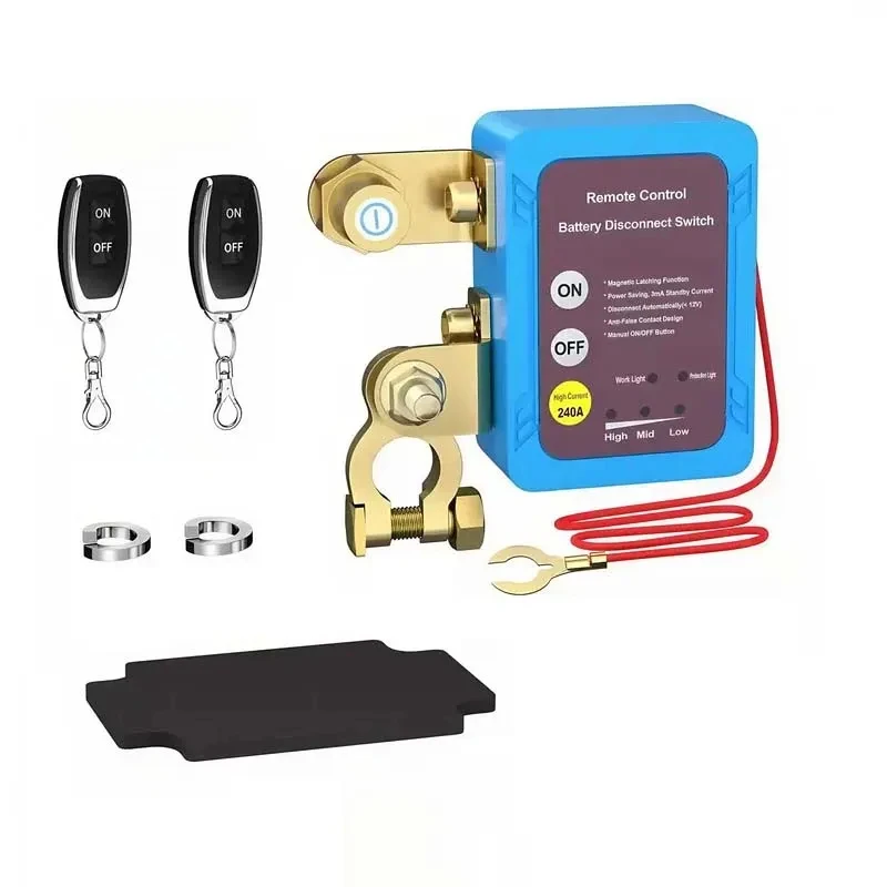 Batterij Disconnect Schakelaar 12V 240A Uitschakelen Afgesneden Kill Switch Met Afstandsbediening Schakelaar Voor Auto Vrachtwagen