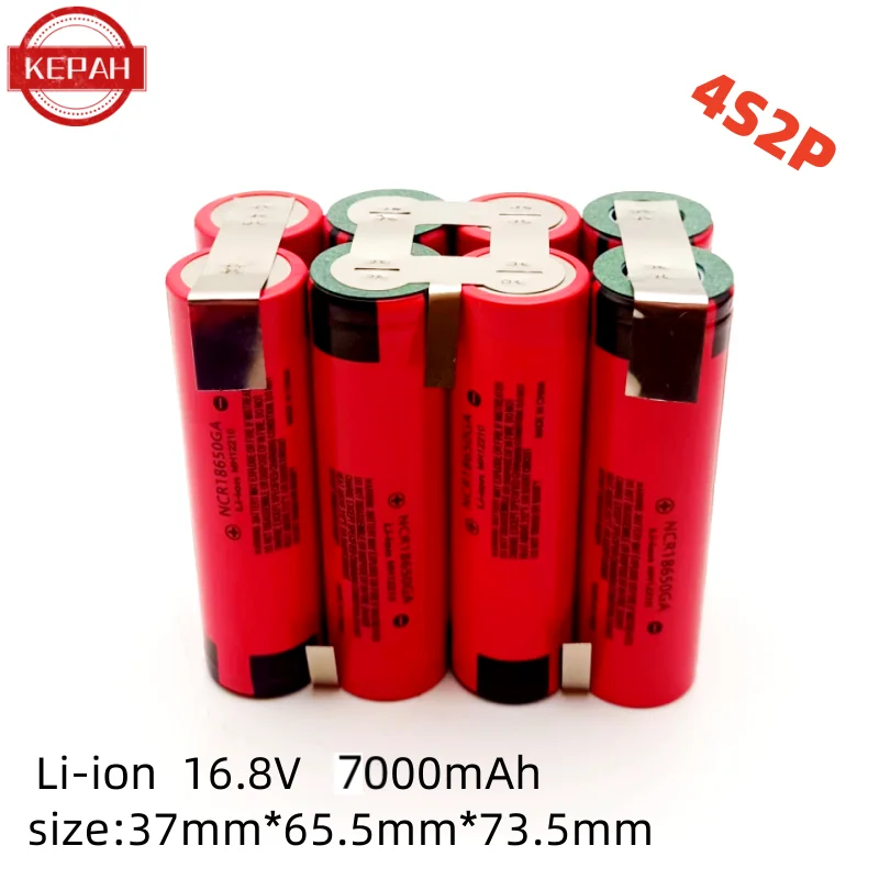 Customized 18650 GA battery 30A screwdriver electric drill Li-lon battery 3s2p 4s2p 5s2p 1s3p 2s2p 3.7V-21V 3500mAh -10500mAh