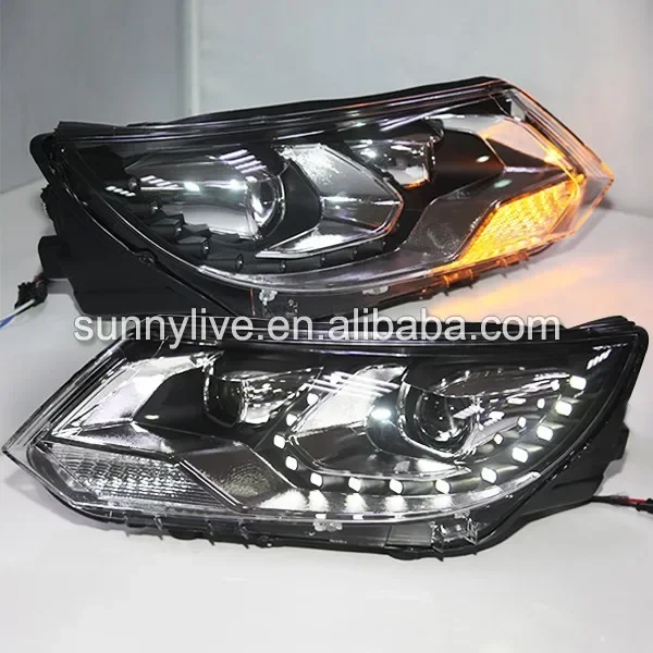 

AIROW For VW New Tiguan LED Head Lamp Projector Lens 2013 LF Style