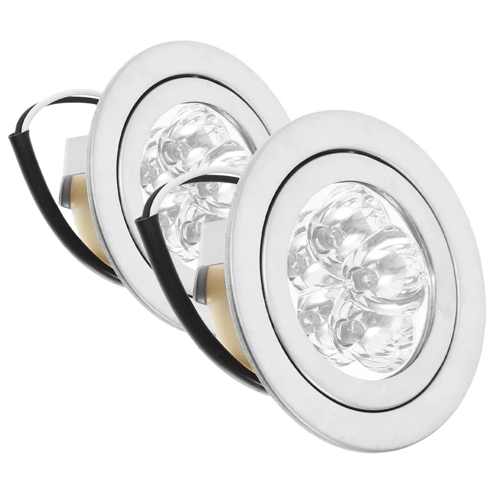 2pcs LED Kitchen Range Appliance Glass Stove Stove Replacement Hood Light Strip Cooktop Lighting Efficient Round Design