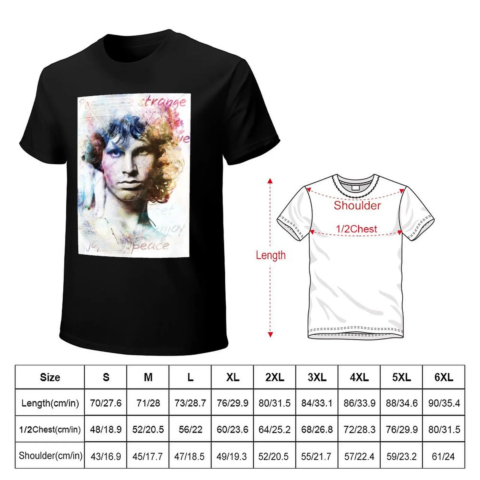 Jim Morrison T-Shirt quick drying cotton graphic tees sports fans sweat shirts, men