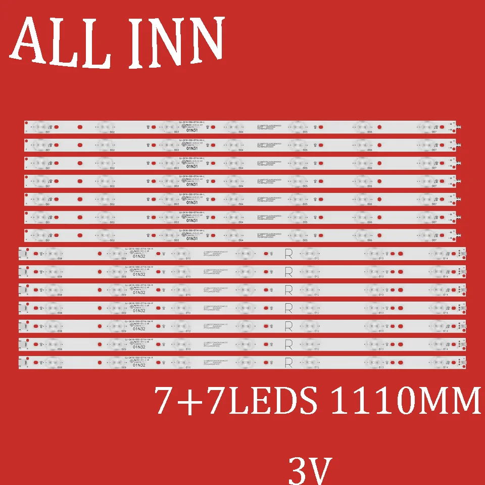 

LED backlight strip for 55PUS6581 55PUS6561 55PUS6101 55PFF5701 55PUG6102 55PUS7272 LB55072 55PUG6102/78 55PUS6401 01N31 01N32