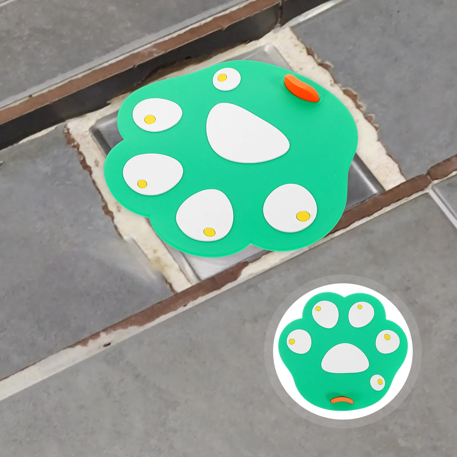 

Silicone Cat Paw Drain Protector Anti-Odor Clog Prevention Shower Bath Kitchen Sink Floor Covers Easy Clean Handle Design
