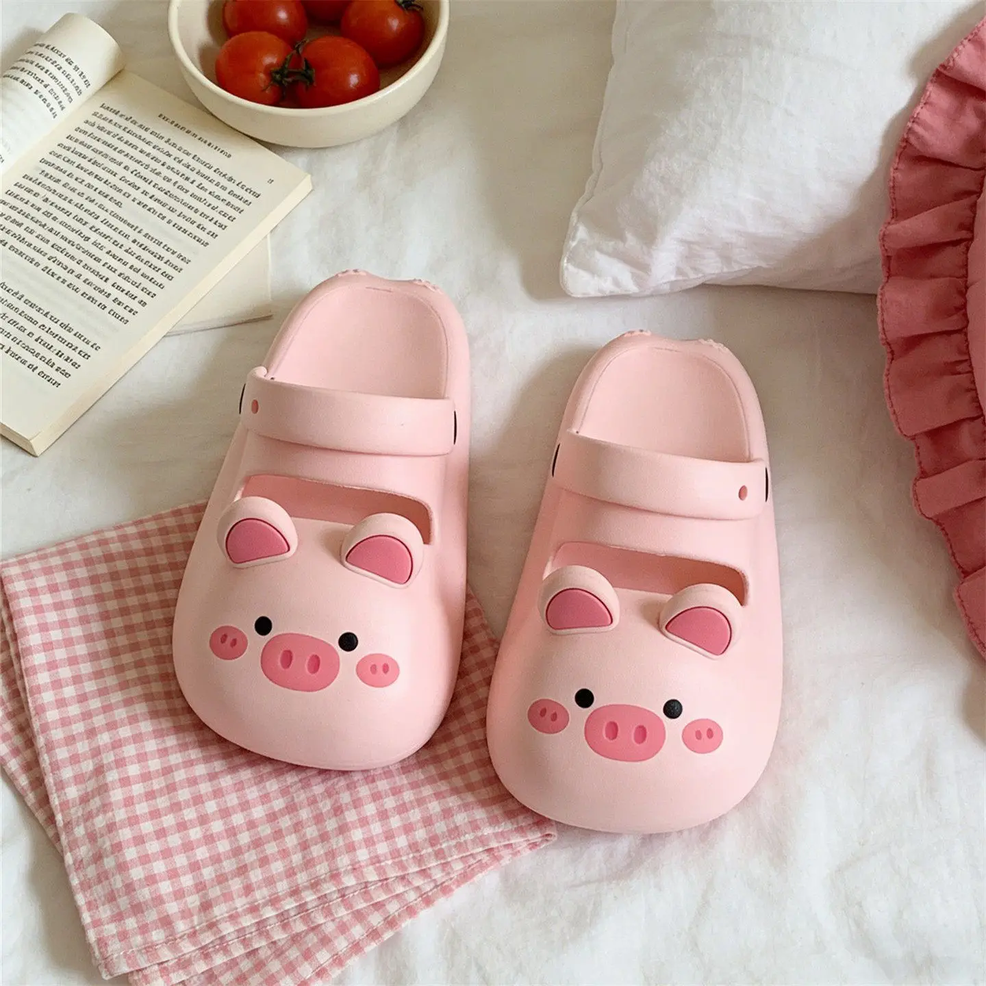 Summer Outerwear Casual Lightweight Platforms Sandals Three-dimensional Cartoon Thick-soled Sandals Sweet Girl Cute Slippers