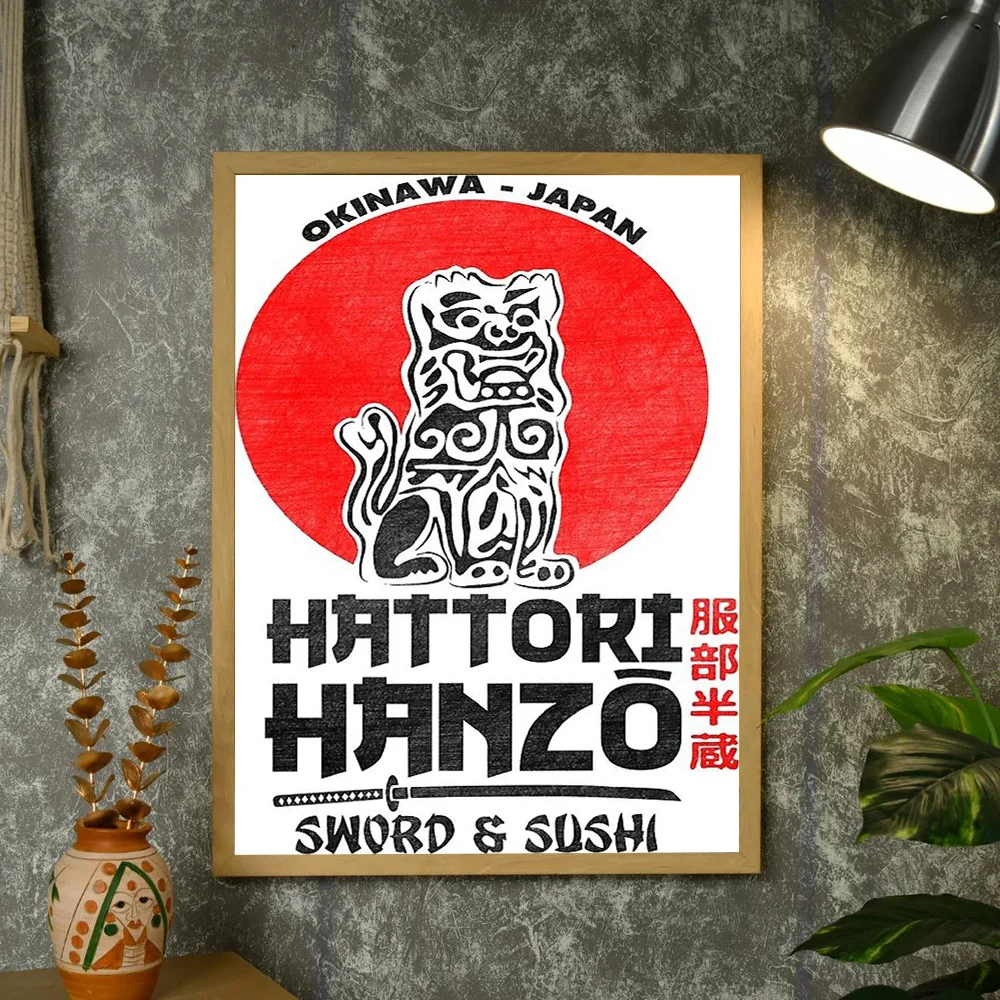 غير المؤطرة اليابانية الساموراي قماش جدار الفن المحارب طباعة بوشيدو ديكور التقليدية اليابانية ديكور فني للمنزل غرفة المعيشة غرفة نوم Gi #4