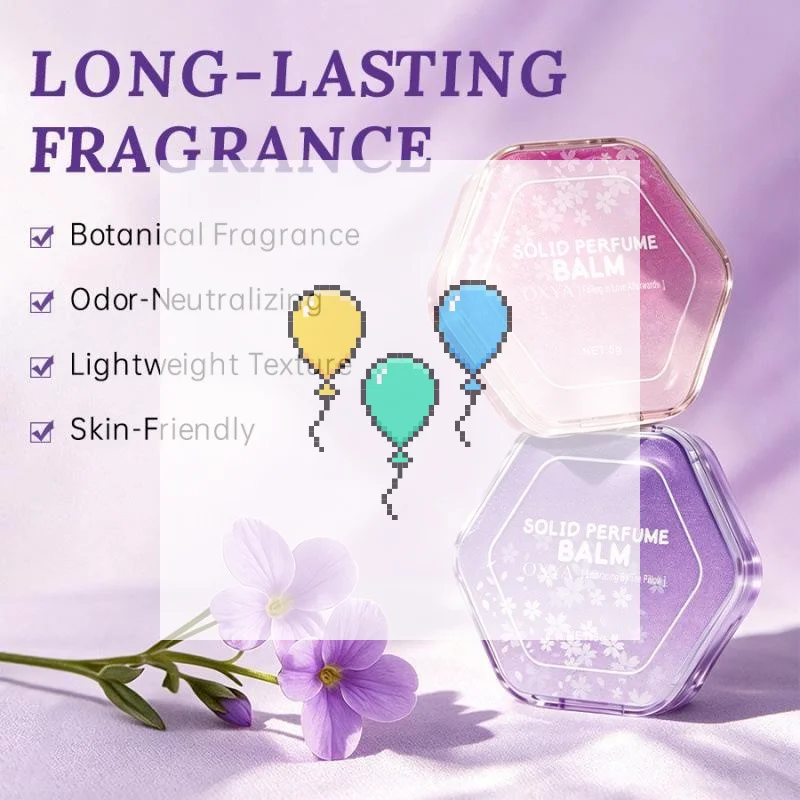 【K】Solid Perfume Balm For Women, Long Lasting Light Scent, Portable Natural Fresh Luxury Solid Fragrance