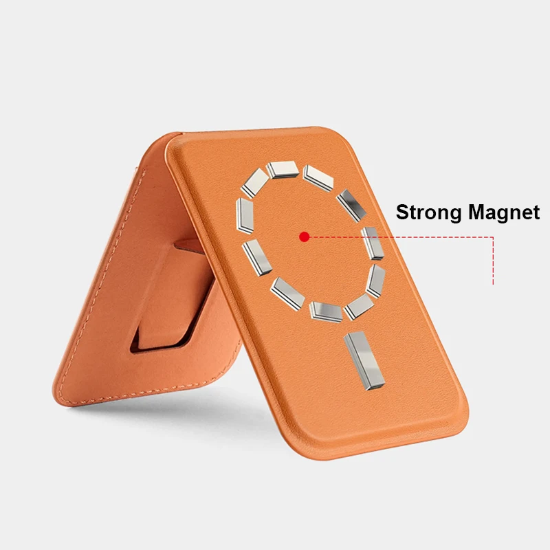 Magnetic Wallet Bag Hide Stand for iPhone 17 Air 16 15 14 13 Pro Max Plus Leather Card Phone Holder Mag-safe Case Pocket Cover