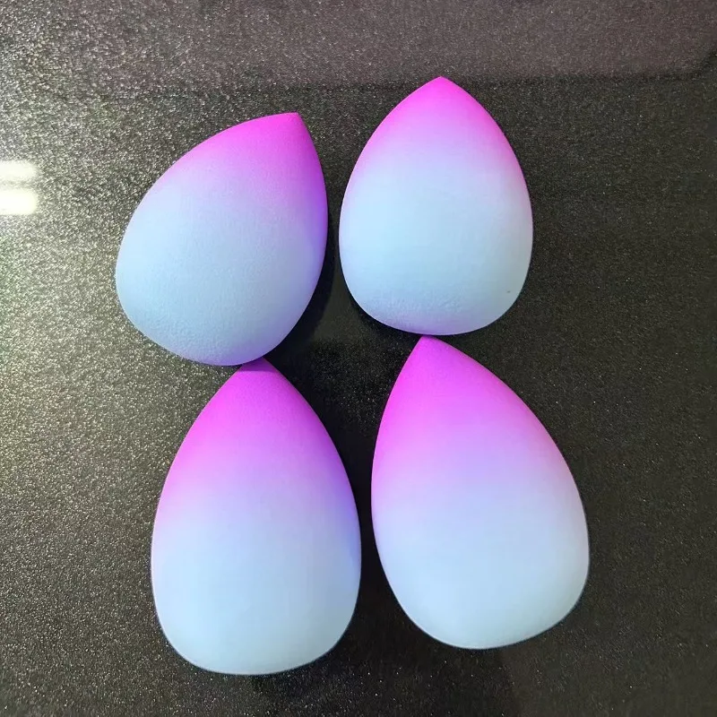 1/4 pçs cor gradiente esponja beleza ovo maquiagem fundação misturada beleza molhada e seca para bb creme base líquida