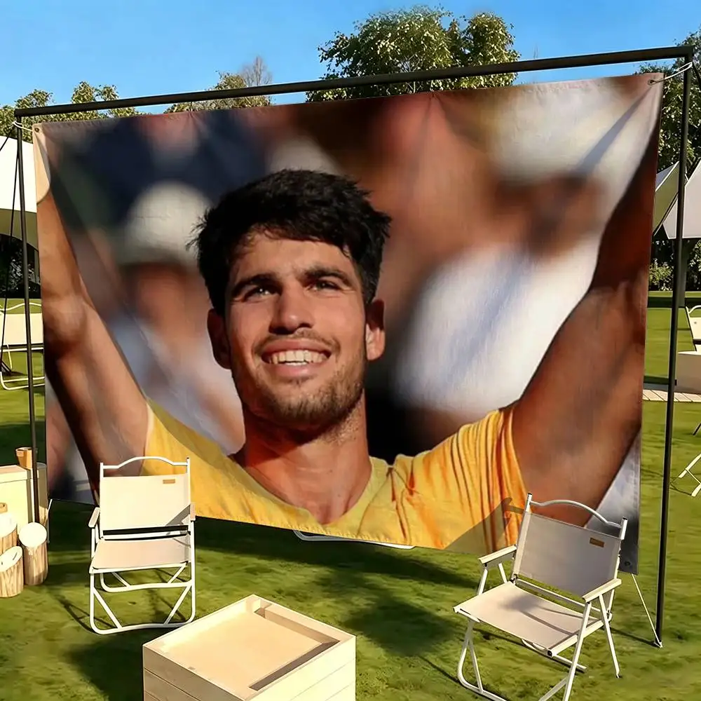Tennis player-Carlos Alcaraz Flag Suitable For Party Club Outdoor Interior Wall Decoration Banner Fans Gift