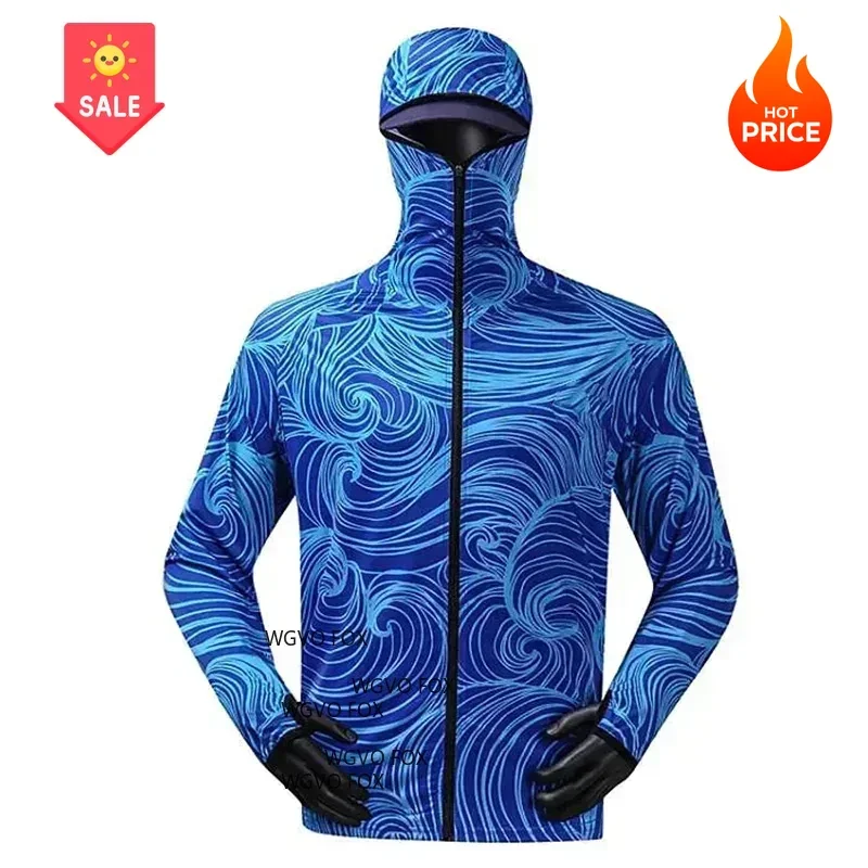 

Мужская рыболовная одежда: быстросохнущие толстовки и джерси с сублимационной печатью, защитой от УФ-излучения и молнией, для активного отдыха на природе