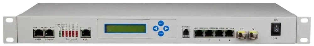 Multi-service PDH Multiplexer 16E1 4FE 32FXOFXS 2Data 8V.35 over Fiber Optical PDH Mux