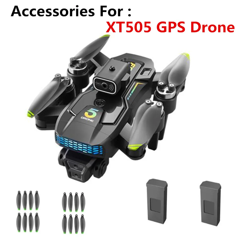 XT505 GPS Drone Original Accessories 3.7V 2000mAh Battery / Propeller Maple Leaf Use For XT505 Drone Parts XT505 Battery