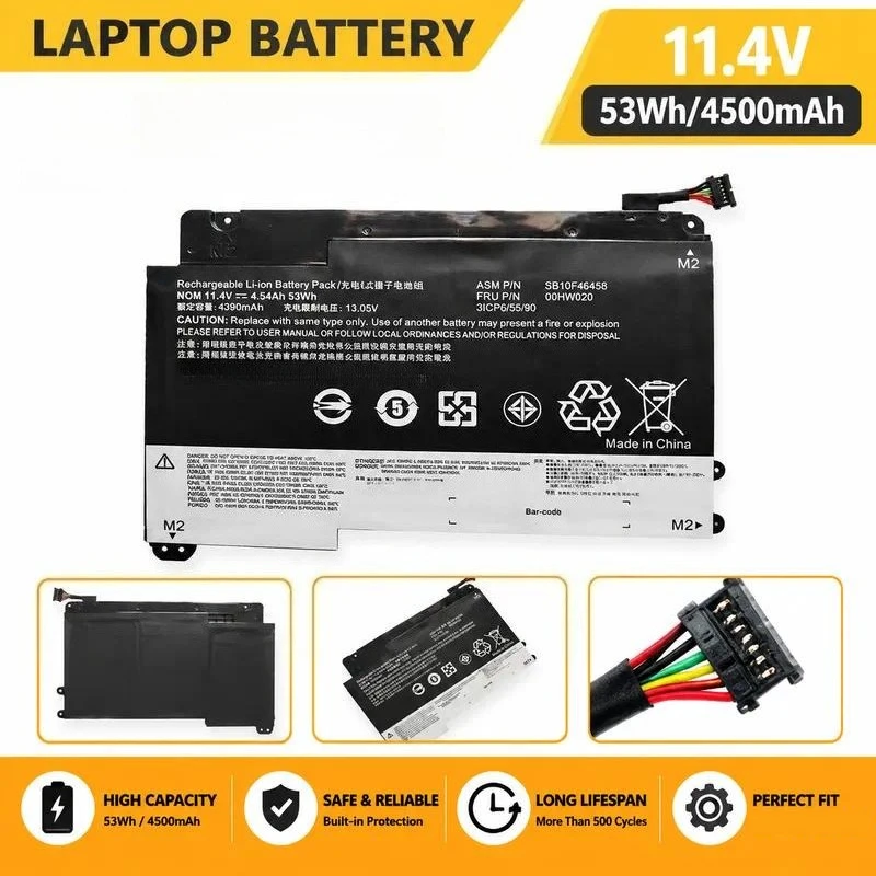 Replacement Laptop Battery for Lenovo YOGA 14 YOGA 460 00HW020 SB10F46458 High Capacity Rechargeable Notebook Power